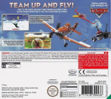 Disney Planes (Europe) (En,Fr,De,Es,It,Nl) box cover back